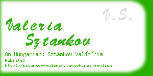 valeria sztankov business card